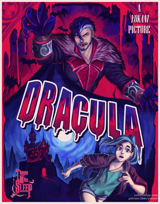 THOSE WHO SLEEP: DRACULA Classic Horror Inspired Print