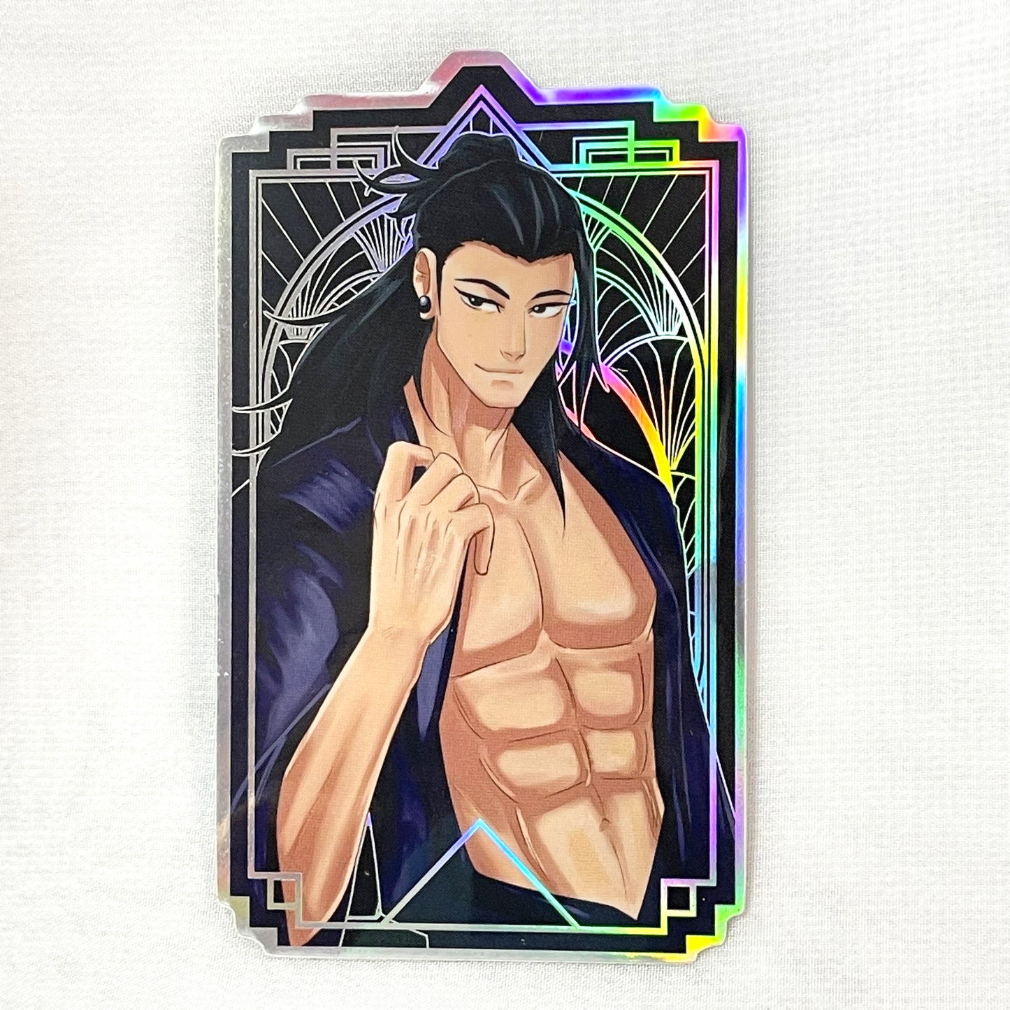 JJK Holo Husbandos: Holographic Vinyl Anime Men Stickers