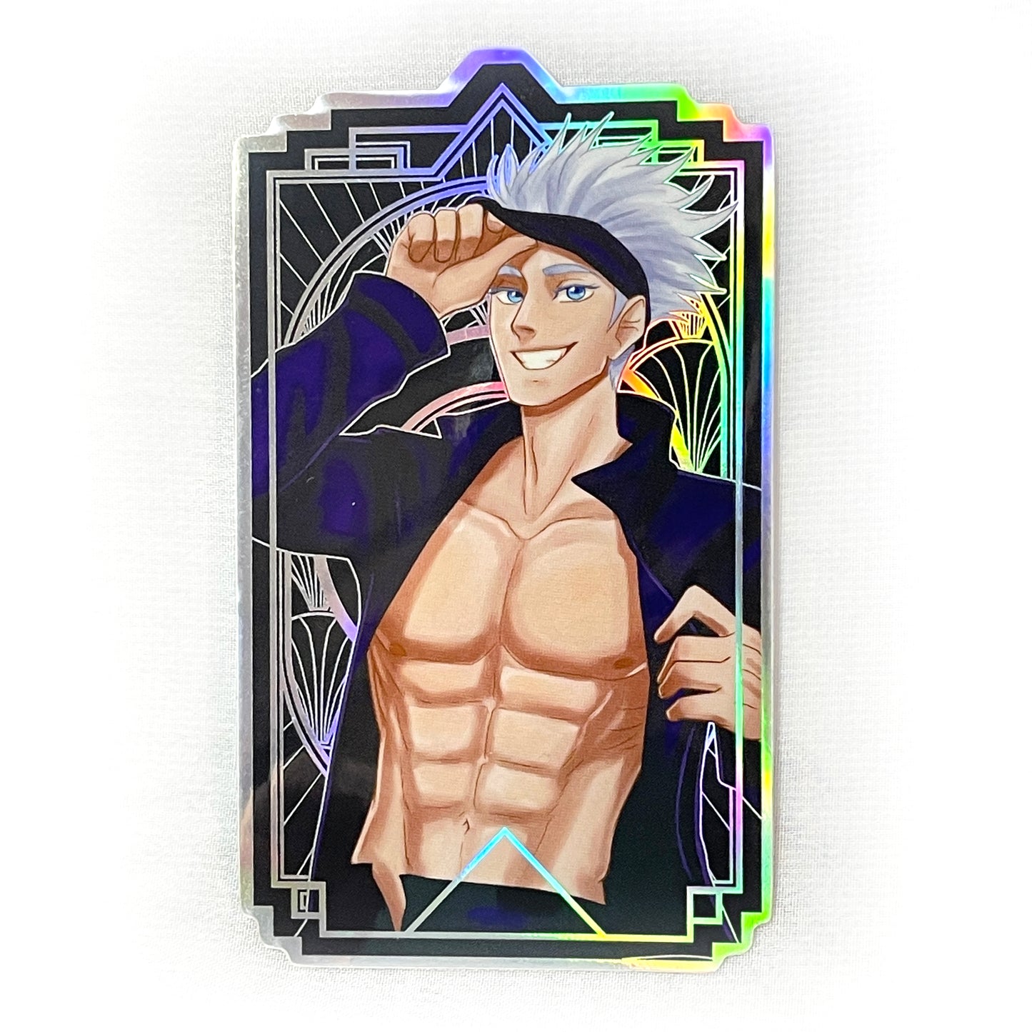 JJK Holo Husbandos: Holographic Vinyl Anime Men Stickers