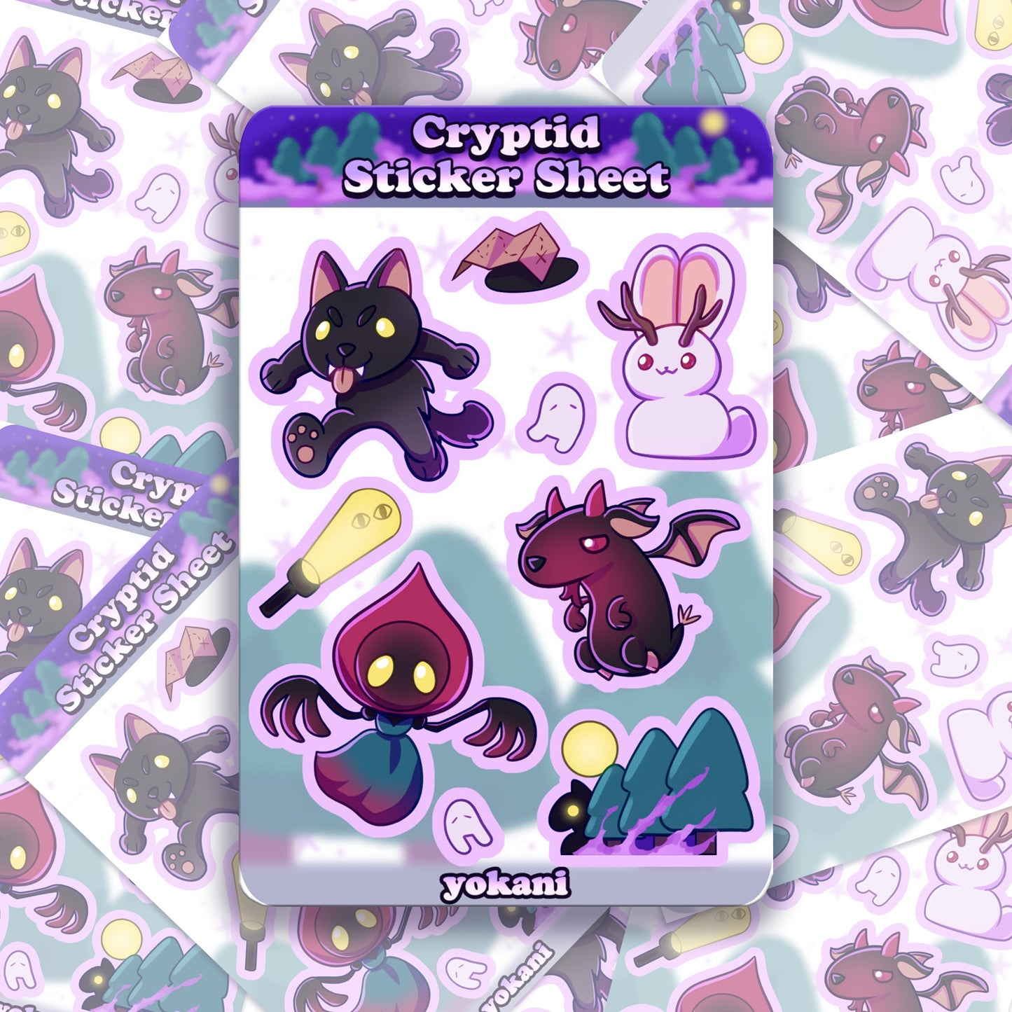 Sticker Sheet: Cryptids