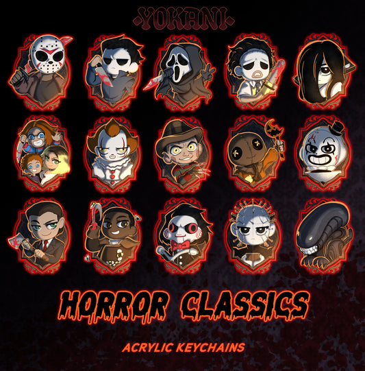 Horror Slasher Classics: Acrylic Keychains