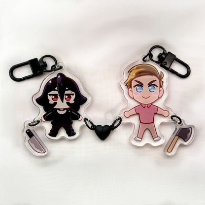 DEVIL//TAKE: Magnetic Heart Acrylic Keychain