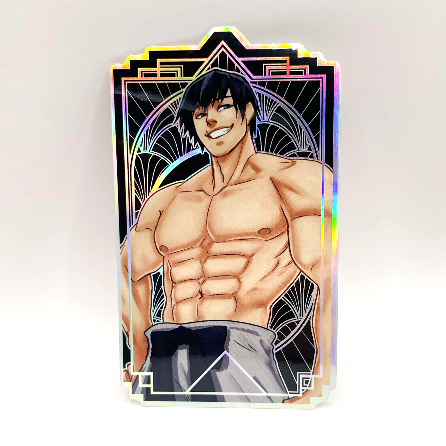 JJK Holo Husbandos: Holographic Vinyl Anime Men Stickers